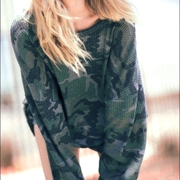 OVERSIZED SOFT CAMOUFLAGE TOP - Picture 3 of 8